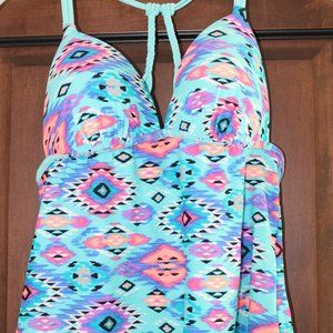 printed tankini top